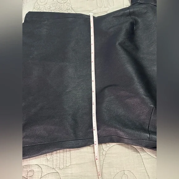 The Row Black Lambskin Leather High Neck Back Zip Top – Size S - Picture 6 of 10